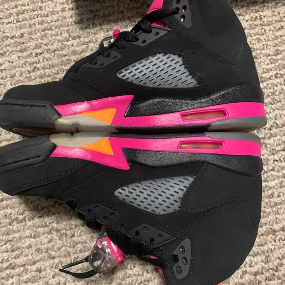 Nike Girls Air Jordan 5 Retro GS Basketball - Picture 6 of 8